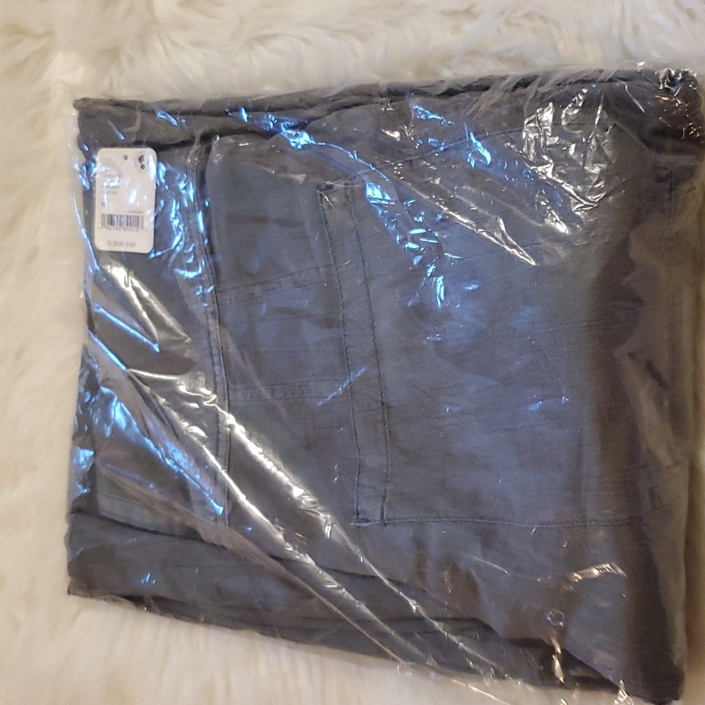 Free People Washed Gray Wide-Leg Denim Overalls. - Picture 6 of 10